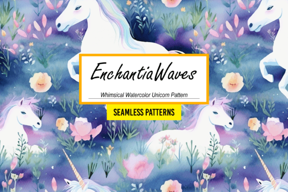 Download EnchantiaWaves - Acrylic Unicorn Pattern - Unicorn Collection