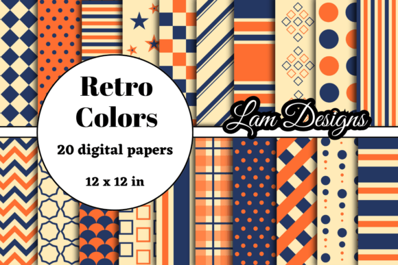 Download Retro Digital Papers - Digital paper Collection