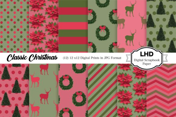 Download Digital Paper Christmas Digital Prints - Digital paper Collection