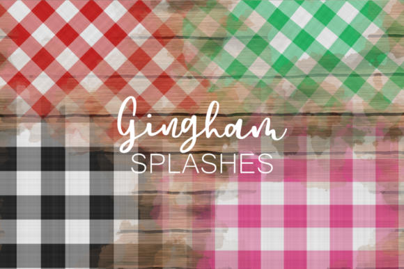 Download Pretty Festive Fabric Gingham Splashes - Fabric Collection
