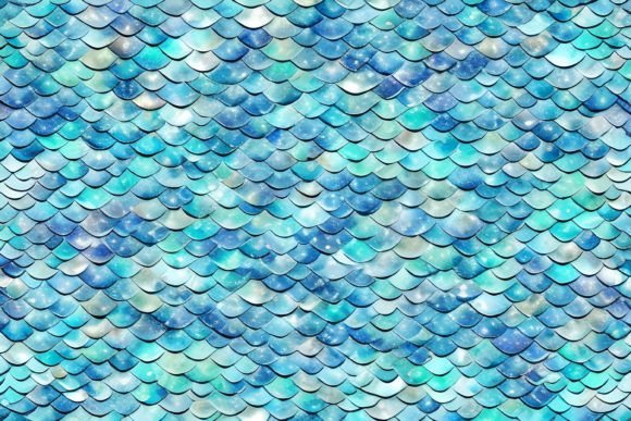 Download Mermaid Scales Digital Paper - Digital paper Collection