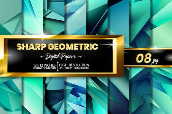 Download Sharp Geometric Digital Papers - Digital paper Collection