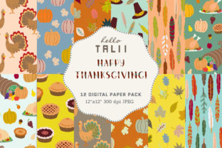 Download Happy Thanksgiving Digital Paper - Digital paper Collection