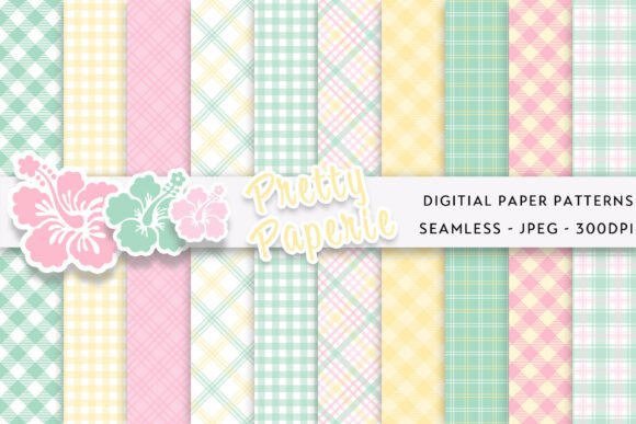 Download 10 Plaid Digital Paper Backgrounds - Digital paper Collection