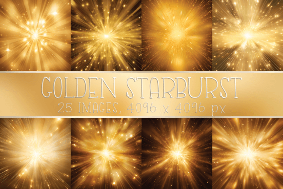 Download Golden Starburst Printable Digital Paper - Digital paper Collection