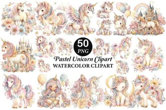 Download Pastel Unicorn Clipart - Unicorn Collection
