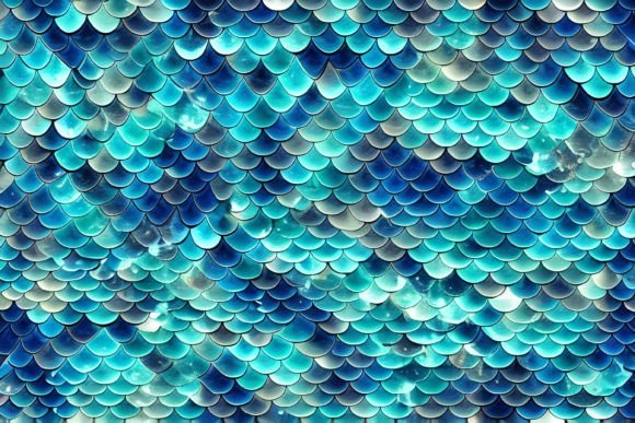 Download Mermaid Scales Digital Paper - Digital paper Collection