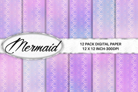 Download Mermaid Scales Digital Paper - Digital paper Collection