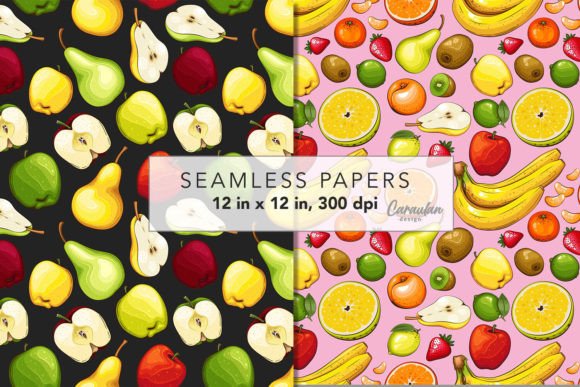 Download Fruits Digital Paper - Digital paper Collection