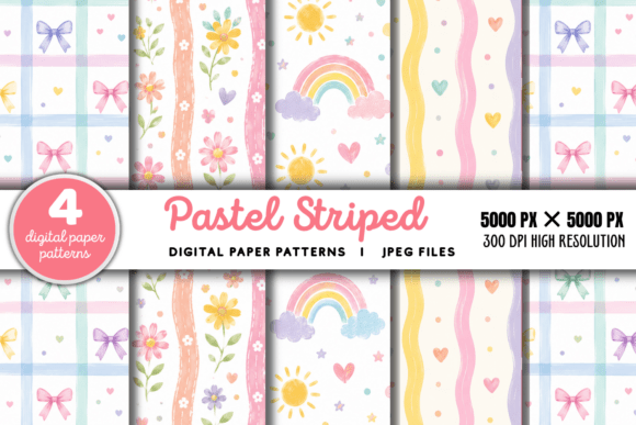 Download Pastel Striped Background 4 - Striped Collection