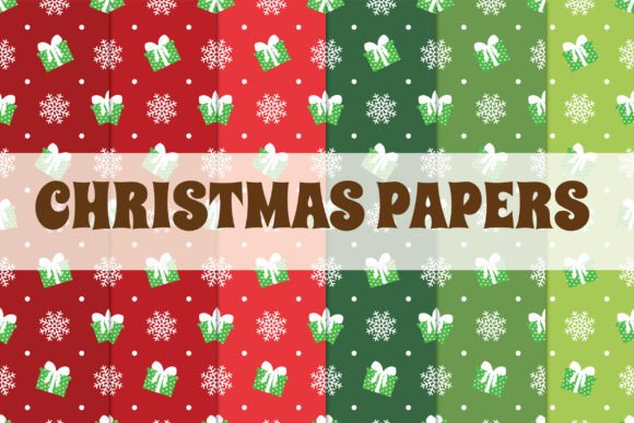 Download Christmas Digital Papers - Digital paper Collection