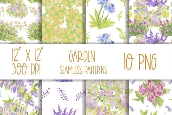 Download Wax Crayon Garden Digital Paper. - Digital paper Collection