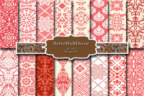 Download Damask Digital Paper - Digital paper Collection
