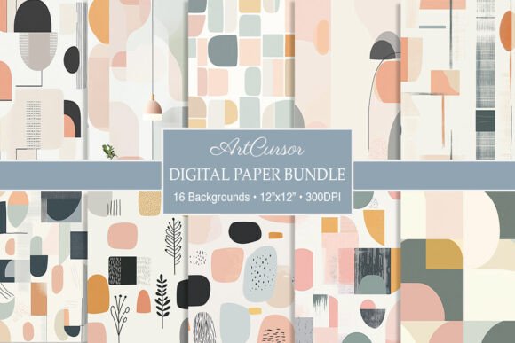 Download Minimalist Scandinavian Digital Papers - Digital paper Collection