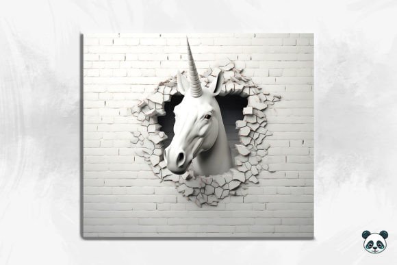 Download 3D Unicorn Cracked Hole Tumbler Wrap - Unicorn Collection