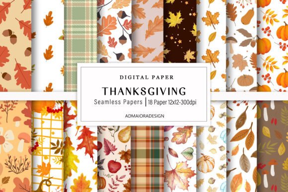 Download Thanksgiving Digital Paper - Digital paper Collection