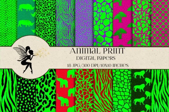 Download Animal Print Digital Paper Pack - Digital paper Collection