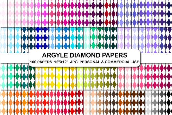 Download Argyle Diamond Digital Papers Background - Digital paper Collection
