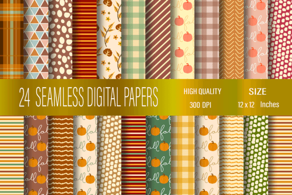 Download Thanksgiving Digital Paper Pack - Digital paper Collection