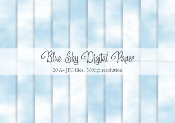 Download Blue Sky Digital Paper - Digital paper Collection