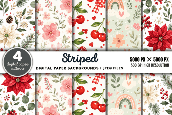 Download Striped Digital Paper Background 8 - Digital paper Collection