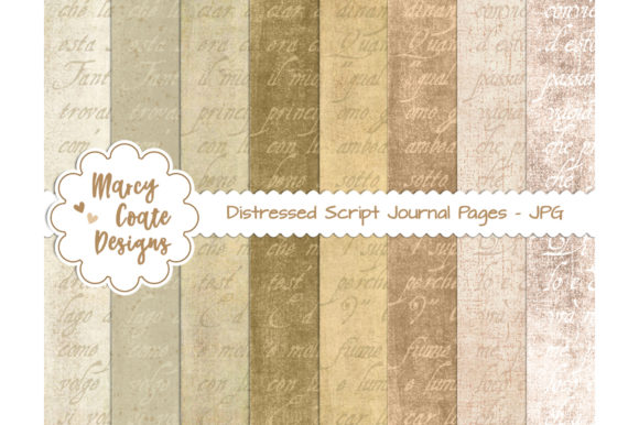 Download Distressed Script Printable Papers - Printable Collection