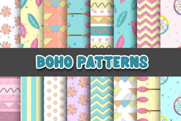 Download Boho Aztec Digital Papers Patterns - Digital paper Collection