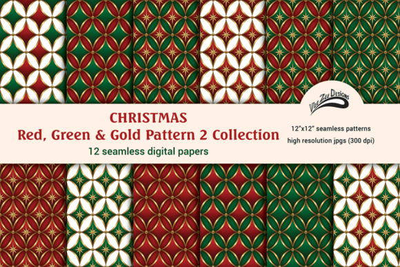 Download Christmas Pattern Digital Paper Bundle - Digital paper Collection