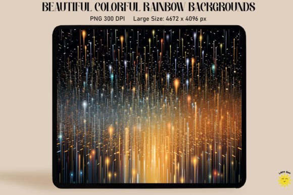 Download Magic Rain of Sparkling Rainbow Lines - Premium Bundle