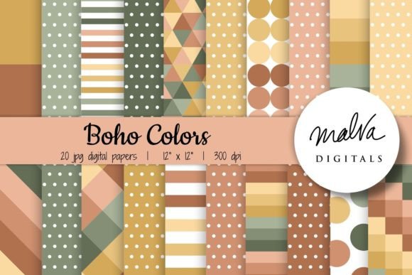 Download Fall Boho Colors Geometric Patterns - Premium Resources