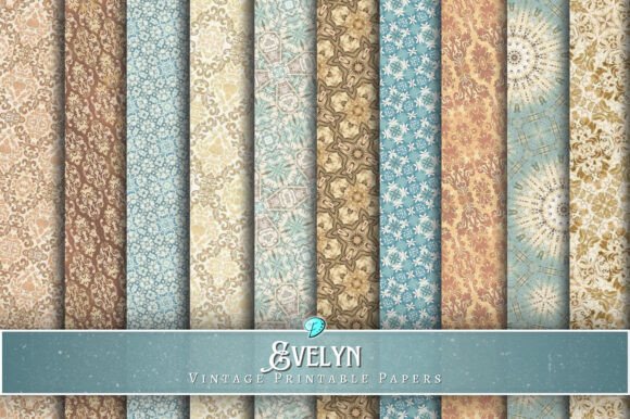 Download Evelyn Vintage Printable Papers - Printable Collection