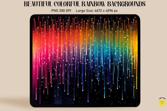 Download Magic Rain of Sparkling Rainbow Lines - Rainbow lines Collection