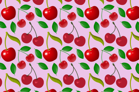 Download Cherries Fruits Pattern Digital Paper - Digital paper Collection