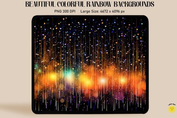Download Magic Rain of Sparkling Rainbow Lines - Rainbow lines Collection