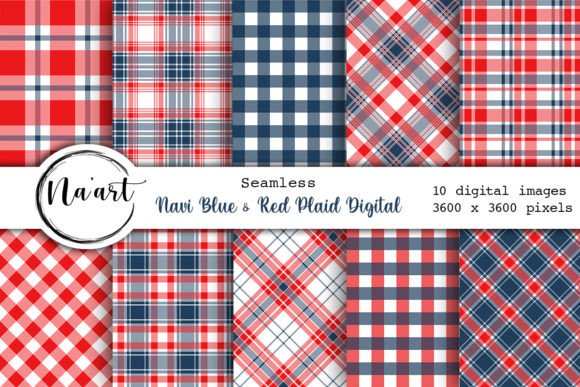 Download Navi Blue &amp; Red Digital Paper - Digital paper Collection