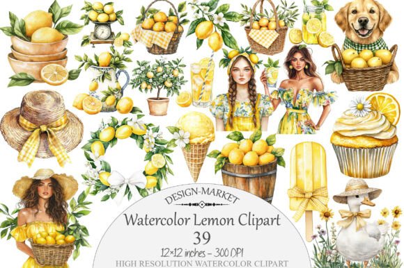 Download Watercolor Lemon Clipart - Lemon Collection