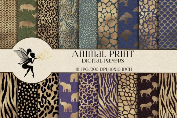 Download Animal Print Digital Paper Pack - Digital paper Collection