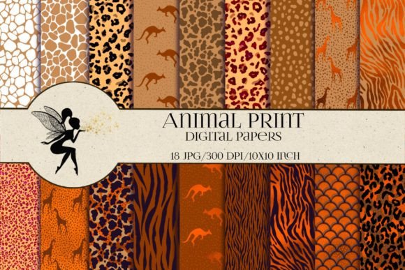 Download Animal Print Digital Paper Pack - Digital paper Collection