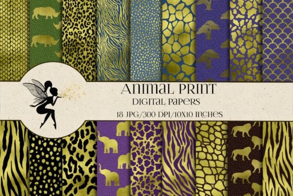 Download Animal Print Digital Paper Pack - Digital paper Collection