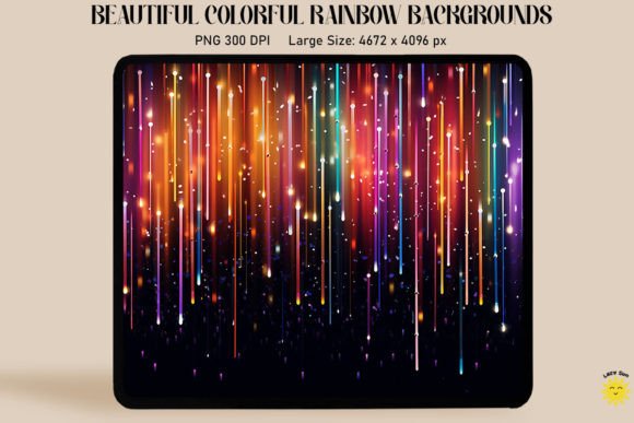 Download Magic Rain of Sparkling Rainbow Lines - Rainbow lines Collection