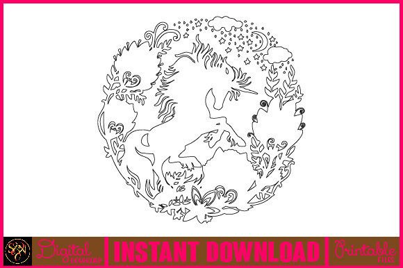 Download Unicorn Pegasus Horse Stallion Line Art - Unicorn Collection
