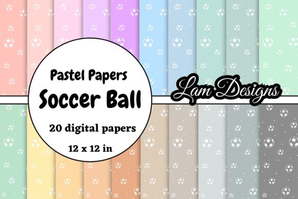 Download Hand-drawn Soccer Ball Digital Papers - Digital paper Collection