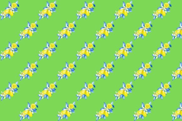 Download Lemon Floral Pattern - Lemon Collection