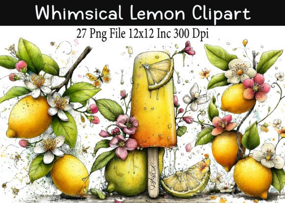 Download Whimsical Lemon Clipart - Lemon Collection