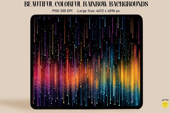 Download Magic Rain of Sparkling Rainbow Lines - Premium Resources