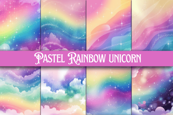 Download Pastel Rainbow Unicorn Background - Unicorn Collection