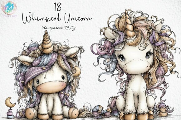 Download Whimsical Unicorn Clipart PNG - Unicorn Collection