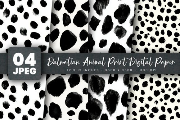 Download Dalmatian Animal Print Digital Paper - Digital paper Collection
