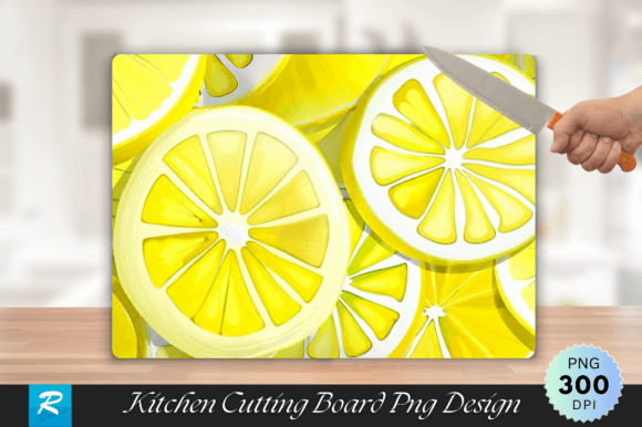 Download Lemon Cutting Board PNG Design - Lemon Collection