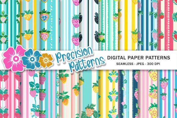 Download Strawberry Striped Pattern - Striped Collection
